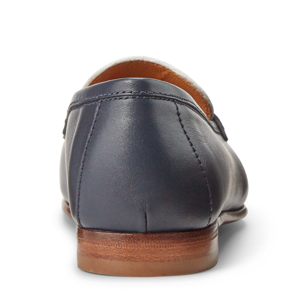 Marine Navy/Lux Cream Halle Calfskin Loafer Ralph Lauren Collection 3