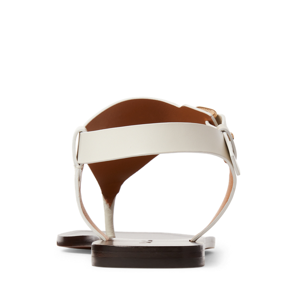 Lux Cream Delancie Calfskin Sandal Ralph Lauren Collection 3