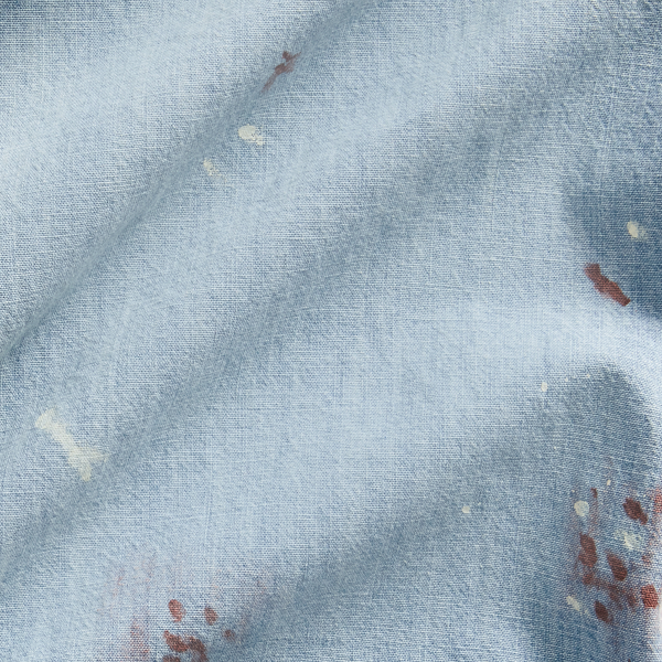 RL-420 Lt Indigo Paint-Splatter Chambray Tunic RRL 2