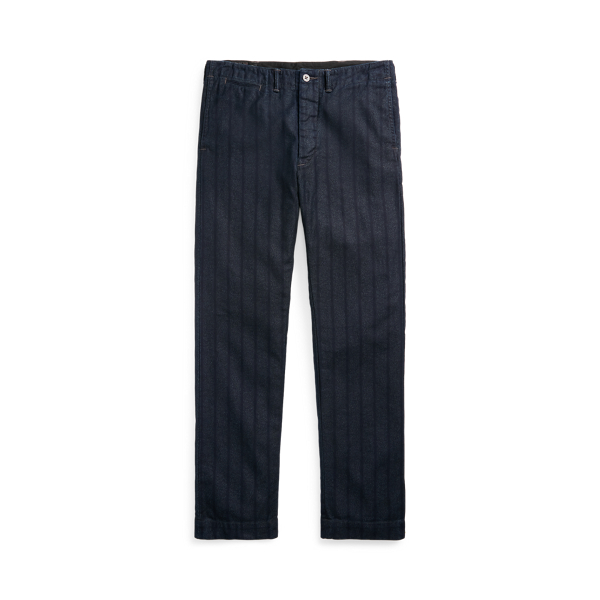 Indigo Striped Chino Trouser RRL 1
