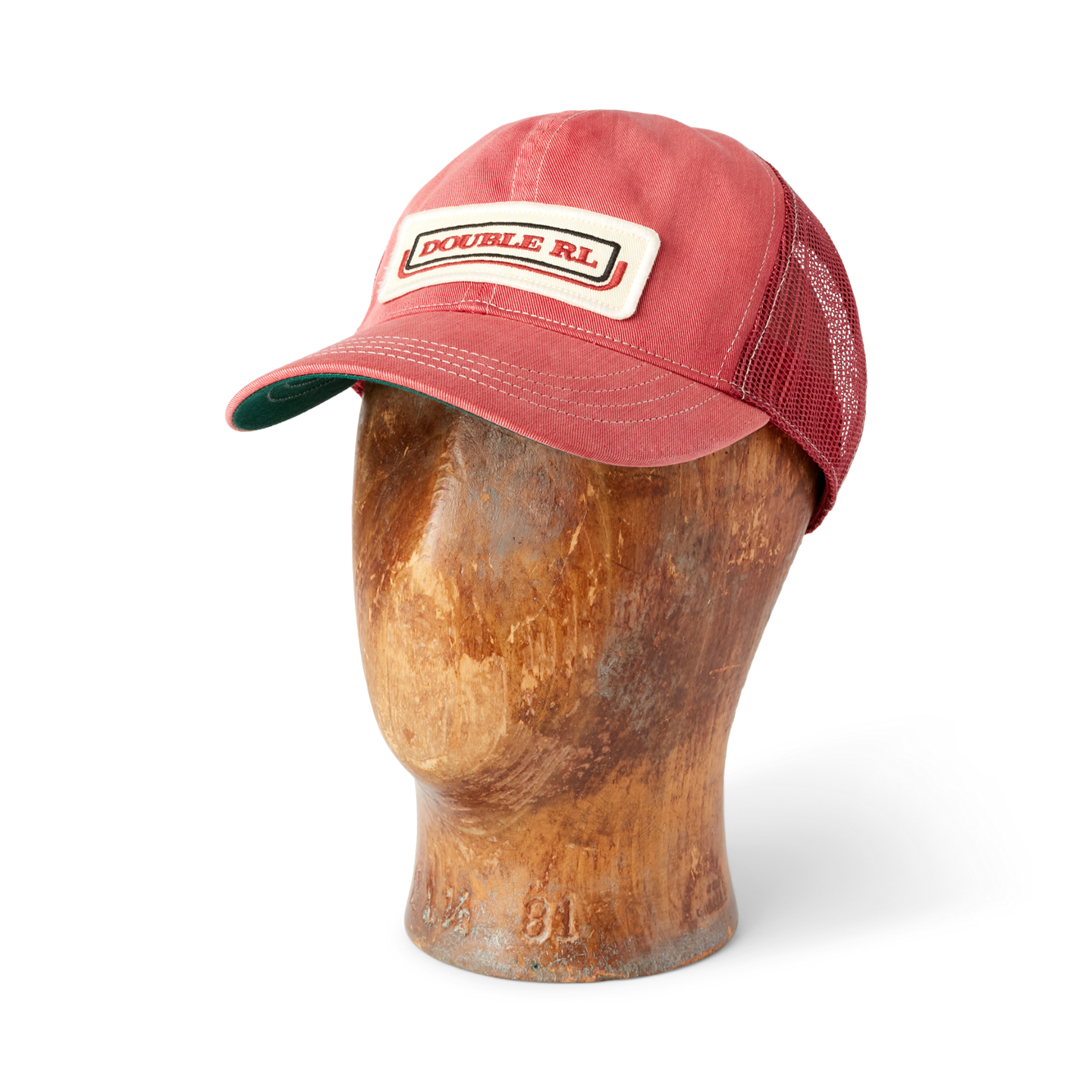 Мужская кепка Ralph Lauren Logo-Patch Twill Trucker, цвет: Выцветший красный — фото 2