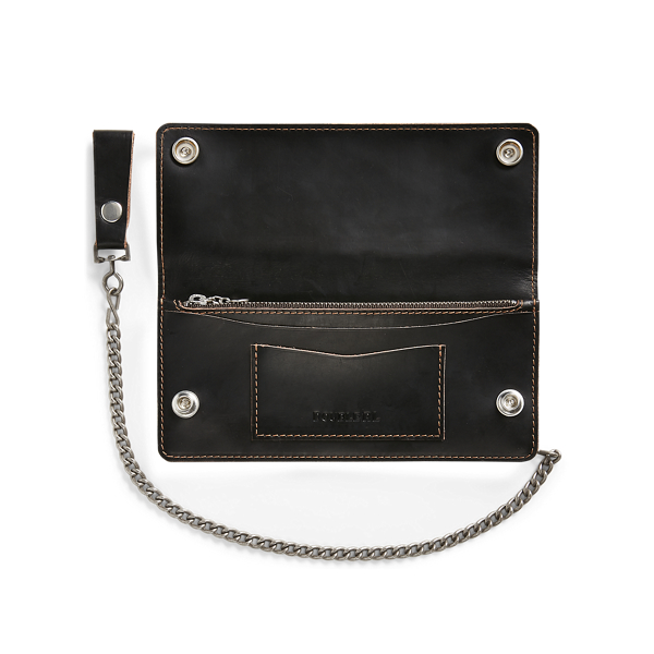 Double RRL Ralph Lauren Mens selling Leather Chain Wallet