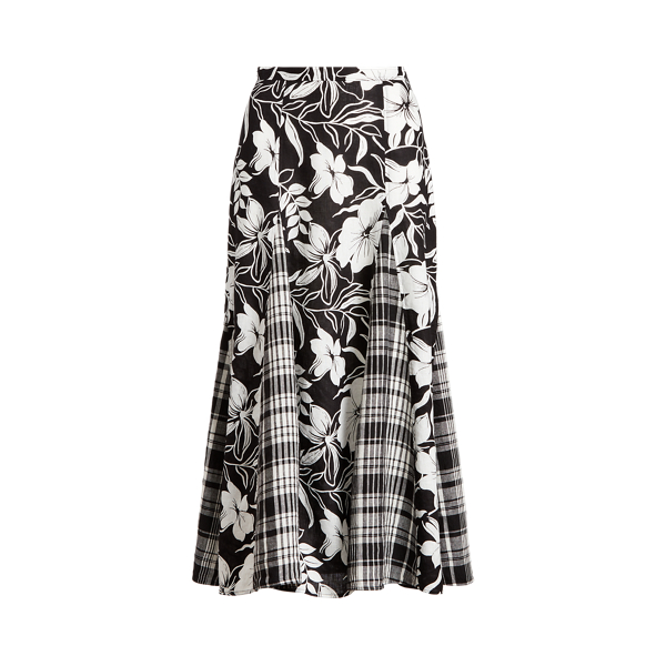 Paneled Linen Skirt Polo Ralph Lauren in 1