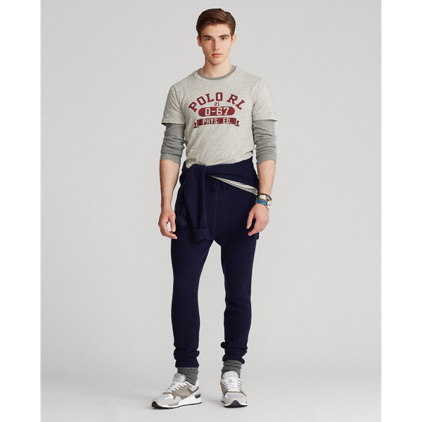 Loft Heather Custom Slim Fit Jersey Graphic T-Shirt Polo Ralph Lauren 4