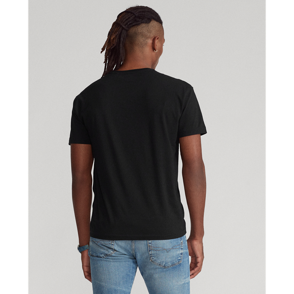 Polo Black/Bright Pear Custom Slim Fit Logo Jersey T-Shirt Polo Ralph Lauren 4