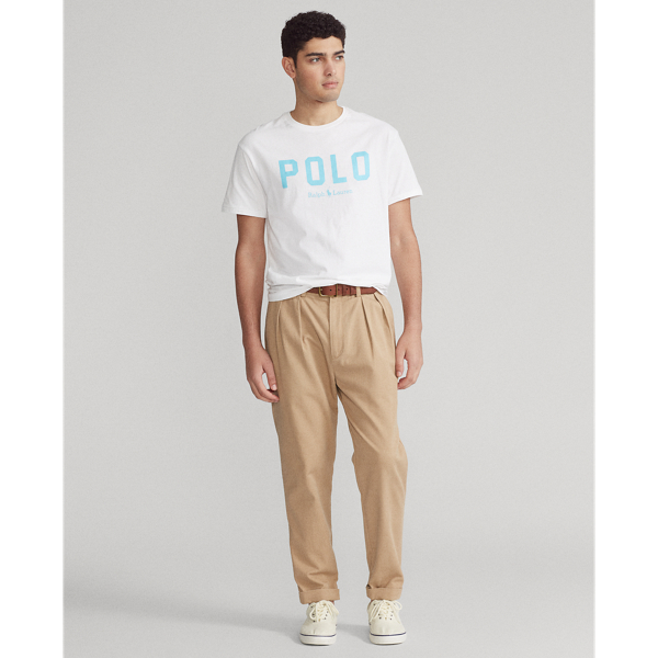 White/Turquoise Nova Custom Slim Fit Logo Jersey T-Shirt Polo Ralph Lauren 3