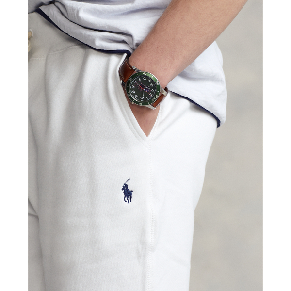 Die RL-Shorts aus Fleece Polo Ralph Lauren in Wei&szlig; 6