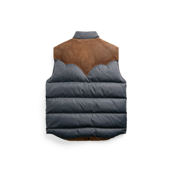 Mens suede vest ralph lauren best sale