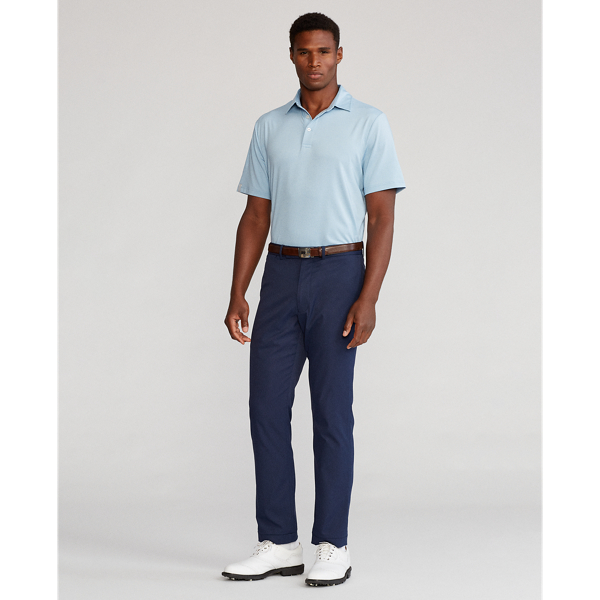 Chambray Heather Classic Fit Performance Polo Shirt RLX 3