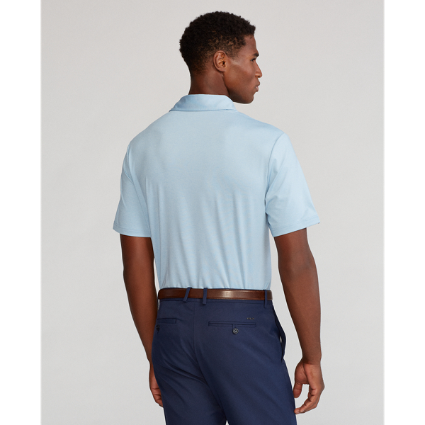 Chambray Heather Classic Fit Performance Polo Shirt RLX 4