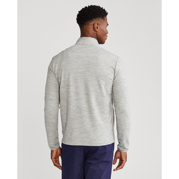 Light Grey Heather Panelled Stretch Terry Jacket RLX 4