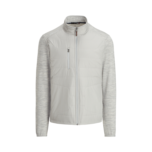 Light Grey Heather Panelled Stretch Terry Jacket RLX 2