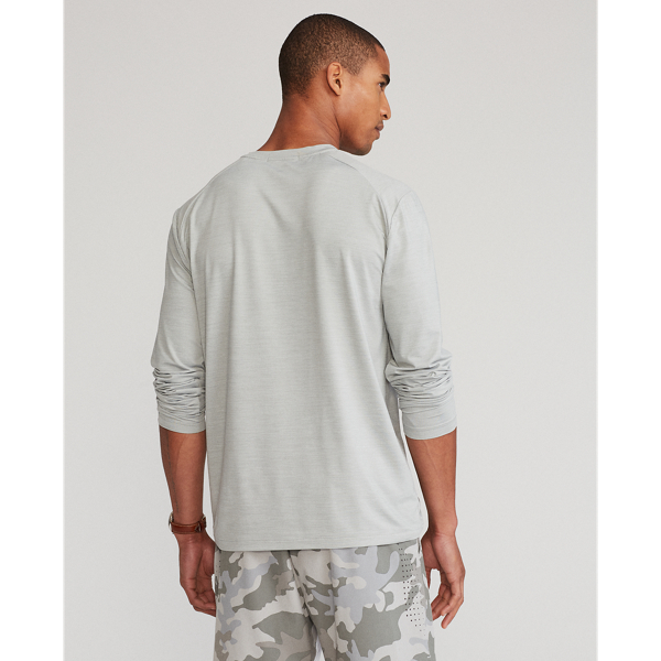 Light Grey Heather Classic Fit Stretch Mesh T-Shirt RLX 5