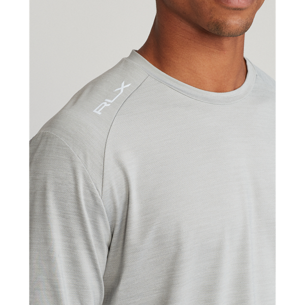 Light Grey Heather Classic Fit Stretch Mesh T-Shirt RLX 6
