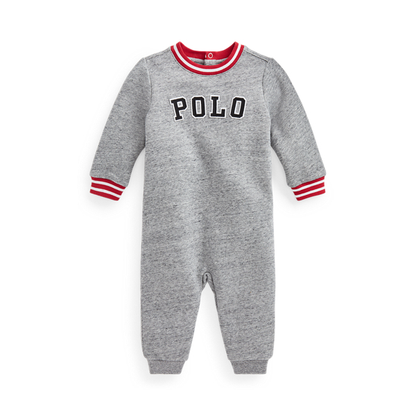 Logo Fleece Coverall Baby Boy in 1