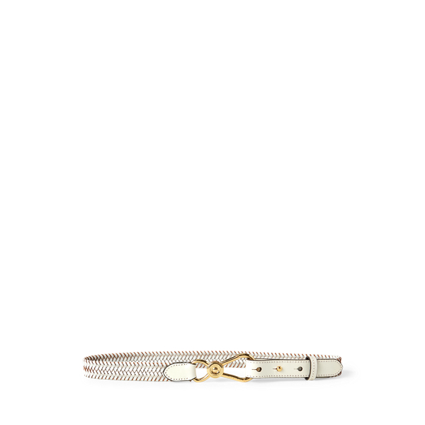 Nautical Clip Braided Leather Belt Lauren 1