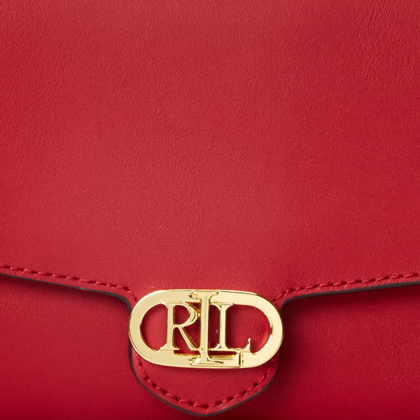 RL 2000 Red Leather Medium Adair Crossbody Lauren 6