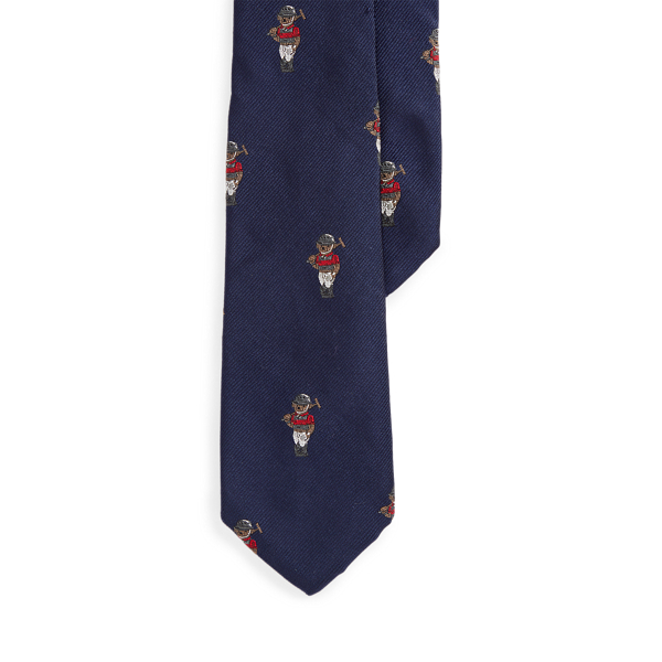 Polo Bear Silk Tie for Boys Ralph Lauren IE