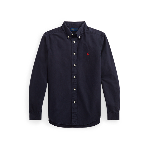 Newport Navy Garment-Dyed Cotton Oxford Shirt Boys 8-20 1