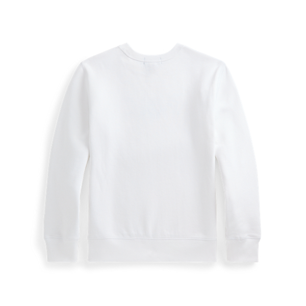 White Polo Bear Logo Fleece Sweatshirt Boys 8-20 3