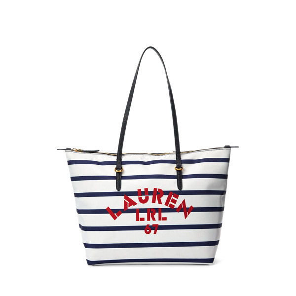 Striped Oxford Small Keaton Tote