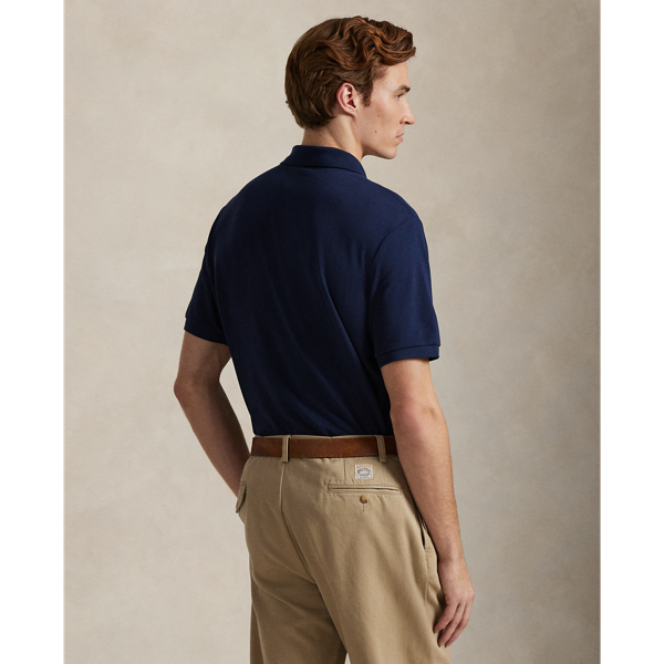 The Iconic Mesh Polo Shirt Big & Tall in Newport Navy 5