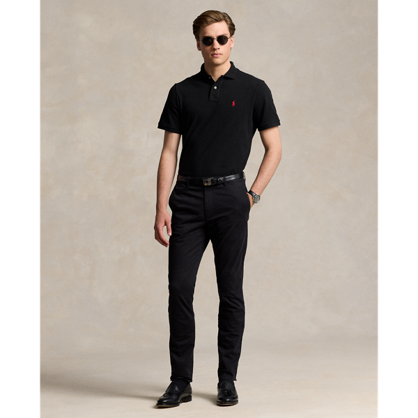 L'iconica polo in piqu&eacute; Big & Tall in Nero 4
