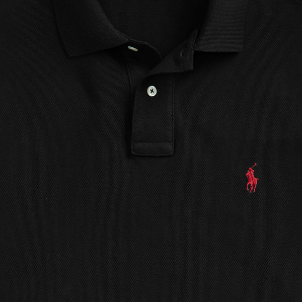 L'iconica polo in piqu&eacute; Big & Tall in Nero 7