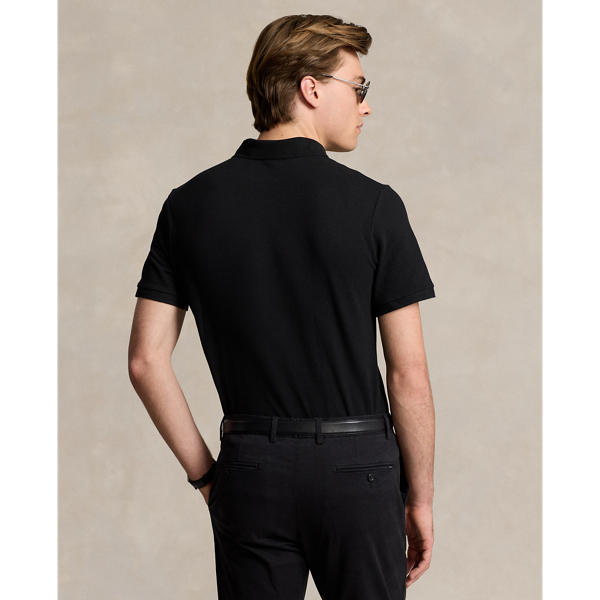 L'iconica polo in piqu&eacute; Big & Tall in Nero 5