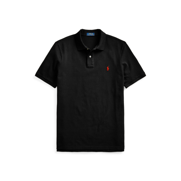L'iconica polo in piqu&eacute; Big & Tall in Nero 2