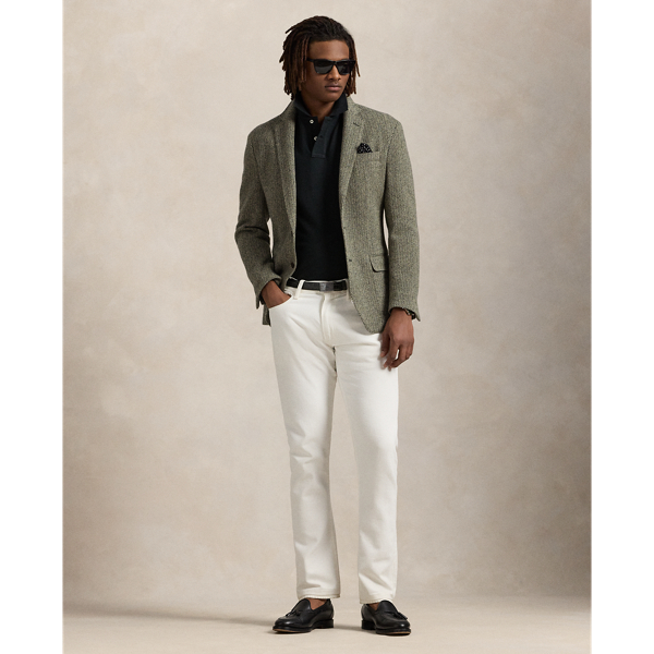 Custom Slim Fit Mesh Polo Shirt Polo Ralph Lauren in RL Black 4