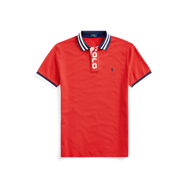 Custom Slim Fit Mesh Polo Shirt Polo Ralph Lauren 1