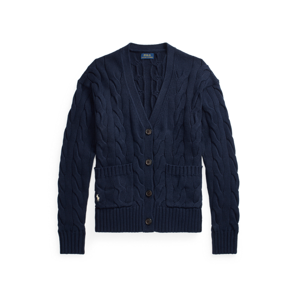 Cable-Knit Cotton Cardigan