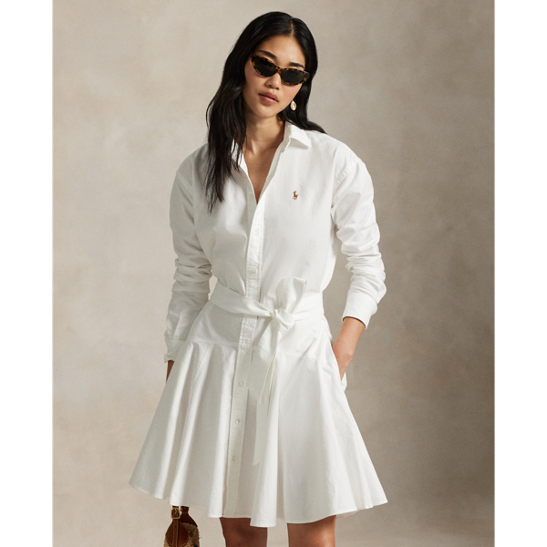 Hemdkleid aus Baumwolloxford Polo Ralph Lauren in Wei&szlig; 3