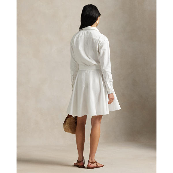 Hemdkleid aus Baumwolloxford Polo Ralph Lauren in Wei&szlig; 4