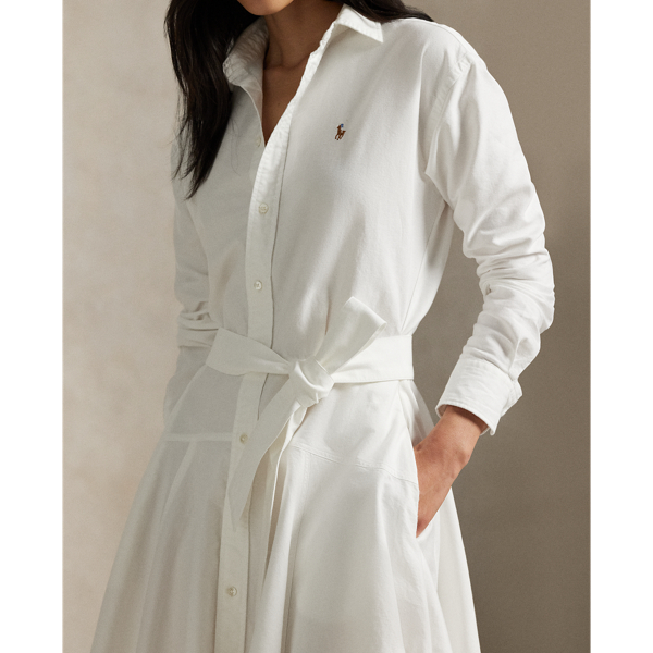 Hemdkleid aus Baumwolloxford Polo Ralph Lauren in Wei&szlig; 5