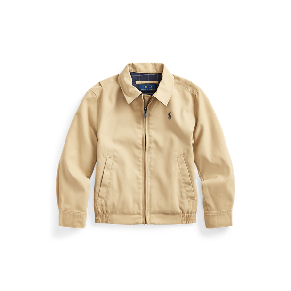 Veste en serg&eacute; r&eacute;sistante &agrave; l'eau