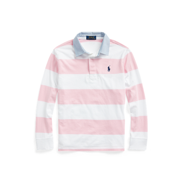 Striped Cotton Rugby Shirt Boys 1.5-6 Years 1