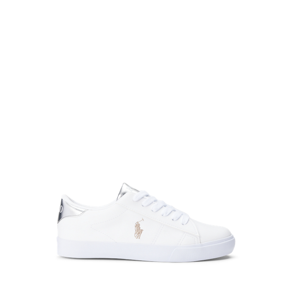 Pierce Metallic Faux-Leather Trainer