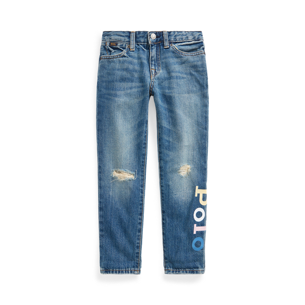 Astor slim patchwork boyfriend jeans
