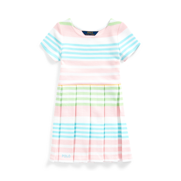 Striped Ottoman-Rib Dress
