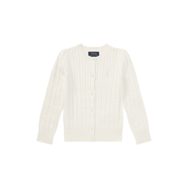 Mini-Cable Cotton Cardigan Girls 1.5-6.5 Years 1