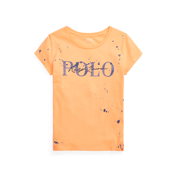 Paint-Splatter Cotton Jersey T-Shirt