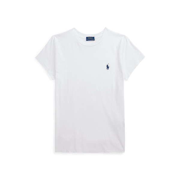T-shirt van katoenen jersey met crewneck