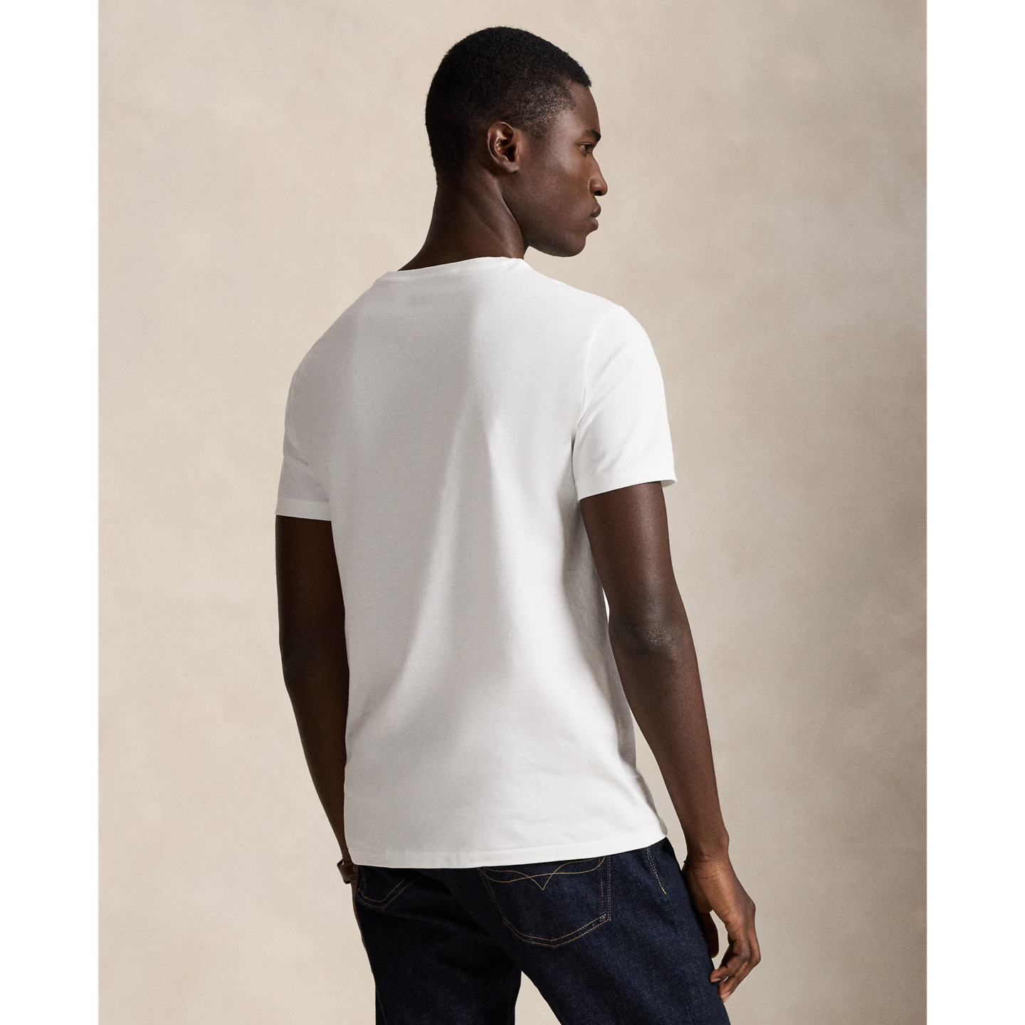 Мужская футболка Ralph Lauren Custom Slim Fit Ralph’s Coffee, цвет: Белый — фото 2