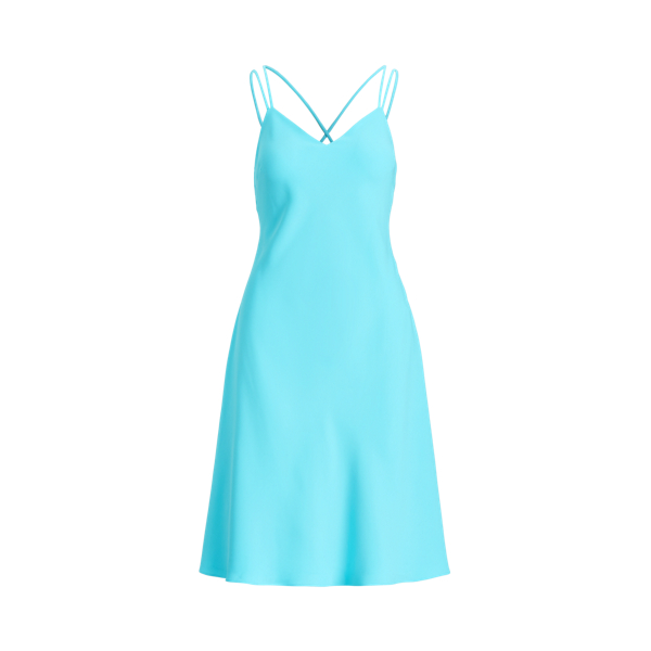 Satin Cady Sleeveless Dress Lauren em 1