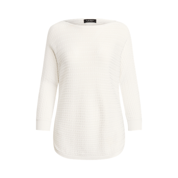 Cable-Knit Boatneck Jumper Lauren 1