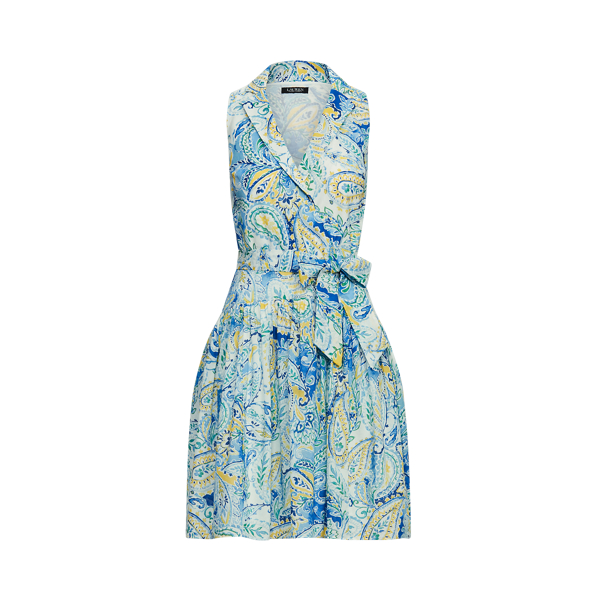 Abito in voile di cotone motivo cashmere Lauren in 1