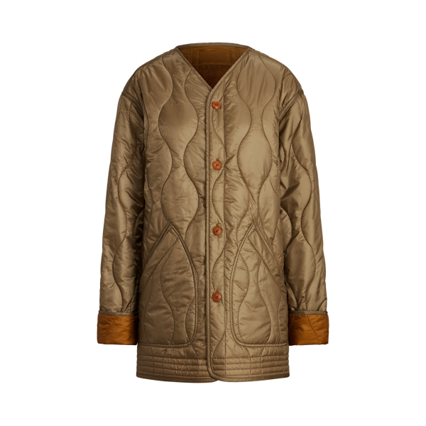 Manteau ripstop matelass&eacute; r&eacute;versible