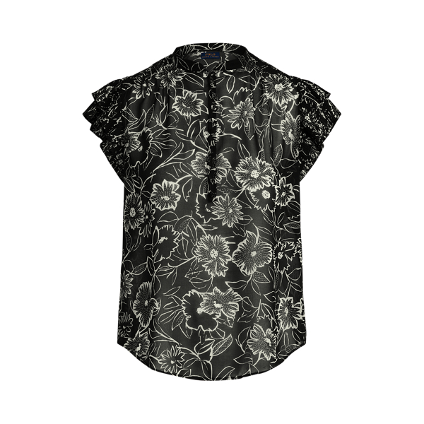 Floral Crepe Blouse Polo Ralph Lauren 1
